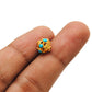 18 Carat Gold Turquoise Wheel Spacer Bead 9mm