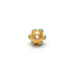 18 Carat Gold Turquoise Wheel Spacer Bead 9mm