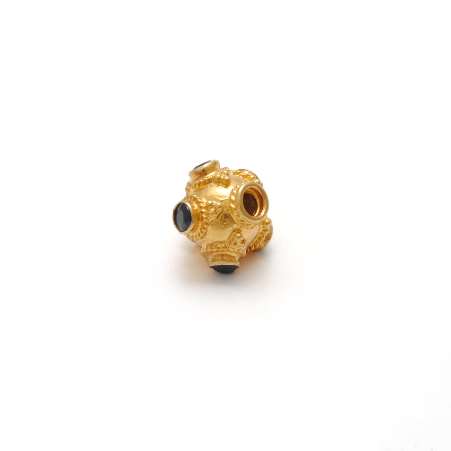 18K Gold Round Wheel Spacer Bead Finding 8mm