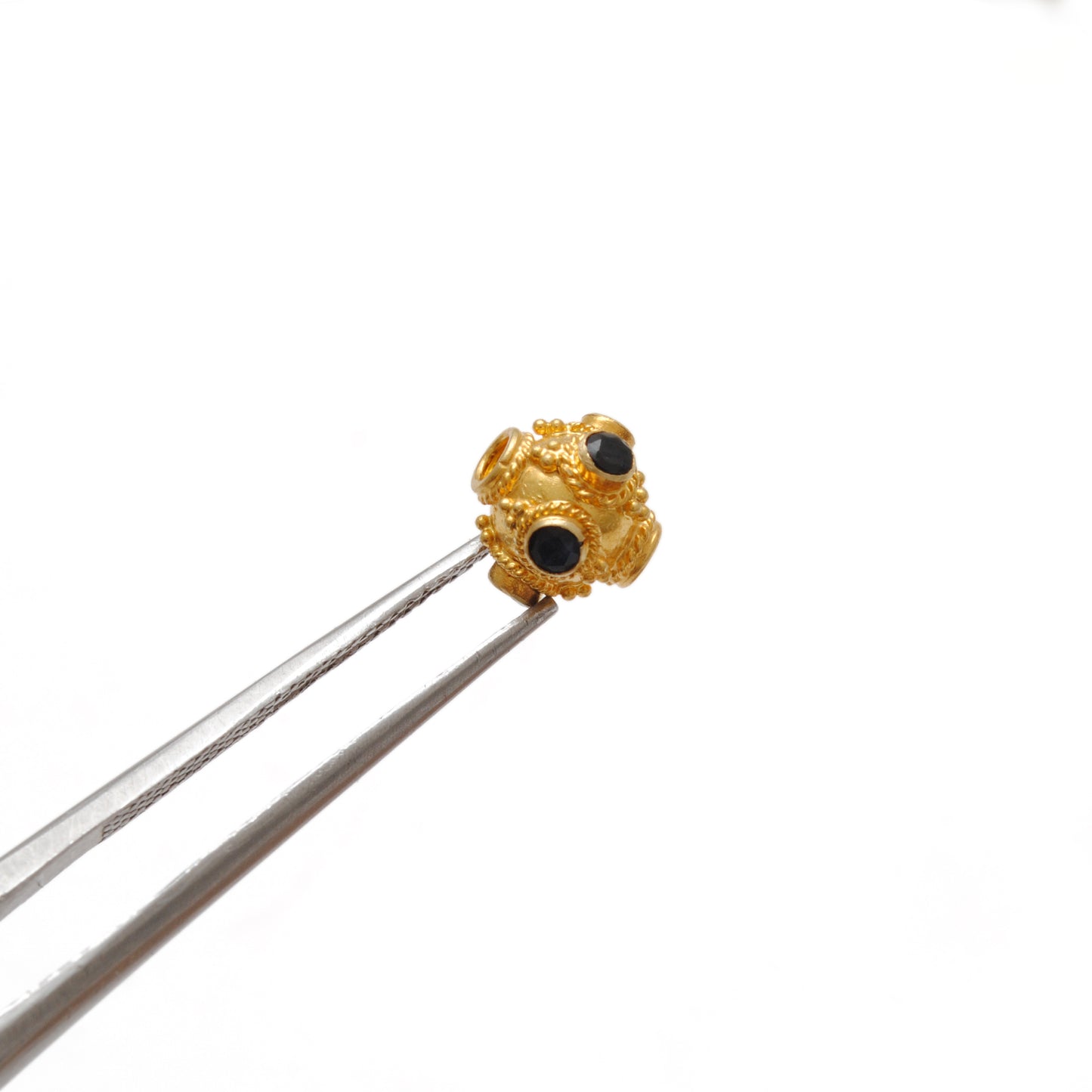 18K Gold Round Wheel Spacer Bead Finding 8mm