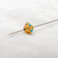 9mm 18 Carat Gold Turquoise Spacer Beads