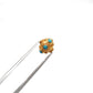 9mm 18 Carat Gold Turquoise Spacer Beads