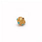 9mm 18 Carat Gold Turquoise Spacer Beads