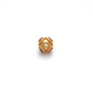 18K Gold Rondelle  Ball Bead Spacer With Ruby Stone 7mm