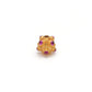18 Karat Gold Ruby Filigree Ball Spacer Beads 8mm