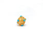 Handmade 18 Karat Gold Turquoise Stone Spacer Ball Bead