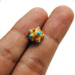 Handmade 18 Karat Gold Turquoise Stone Spacer Ball Bead