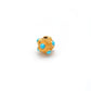 18 Carat Gold Turquoise Ball Spacer Beads 8mm