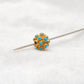 18 Karat Gold 9mm Turquoise Ball Spacer Beads