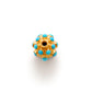 18 Karat Gold 9mm Turquoise Ball Spacer Beads