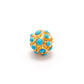 18 Karat Gold 9mm Turquoise Ball Spacer Beads