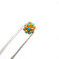 18 Karat Gold 9mm Turquoise Ball Spacer Beads
