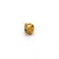 18K Gold Round Spacer Beads with Emerald