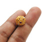 18KTT Solid Yellow Navratan Round Fancy Spacer Beads 12.5mm