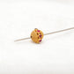 18K Gold Ruby Round Spacer Beads
