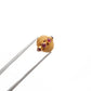 18K Gold Ruby Round Spacer Beads
