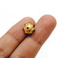 18 Karat Gold Emerald Flower Spacer Beads