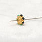 18 Karat Gold Emerald Flower Spacer Beads
