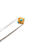 18KTT Gold Turquoise Round Spacer Beads 7x5mm