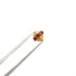 18 Karat Gold Ruby Flower Spacer Beads 8x7mm