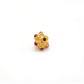18 Karat Gold Rondelle Ruby Stone Spacer Beads Finding