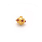 18 Karat Gold Rondelle Ruby Stone Spacer Beads Finding