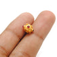 18 Carat Gold Ruby Cube Spacer Beads 7mm