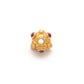 18KTT Gold Rondelle Ball Beads With Ruby Stone 7mm
