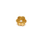 7mm 18K Gold  Floral Cap Spacer Bead Cap Finding for Elegant Jewelry Designs
