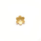 18KT Gold Fancy Floral Bead Cap Spacer Finding for Elegant Jewelry Designs