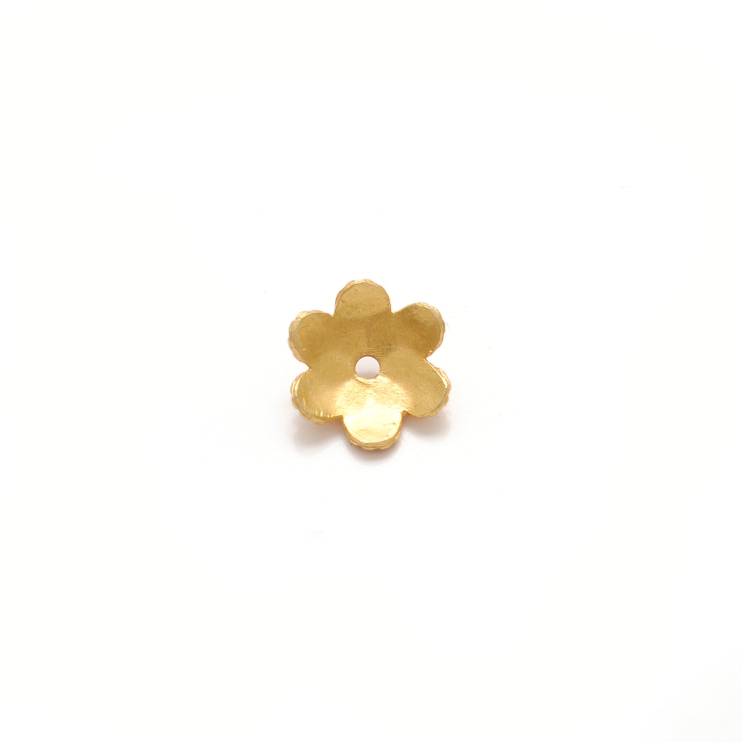 18KT Gold Fancy Floral Bead Cap Spacer Finding for Elegant Jewelry Designs