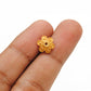 18KT Gold Fancy Floral Bead Cap Spacer Finding for Elegant Jewelry Designs