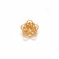 18 Carat Yellow Gold-Plated Handmade Bead Cap for Beads 10mm