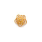 18 Carat Yellow Gold-Plated Handmade Bead Cap for Beads 10mm