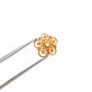 18 Carat Yellow Gold-Plated Handmade Bead Cap for Beads 10mm