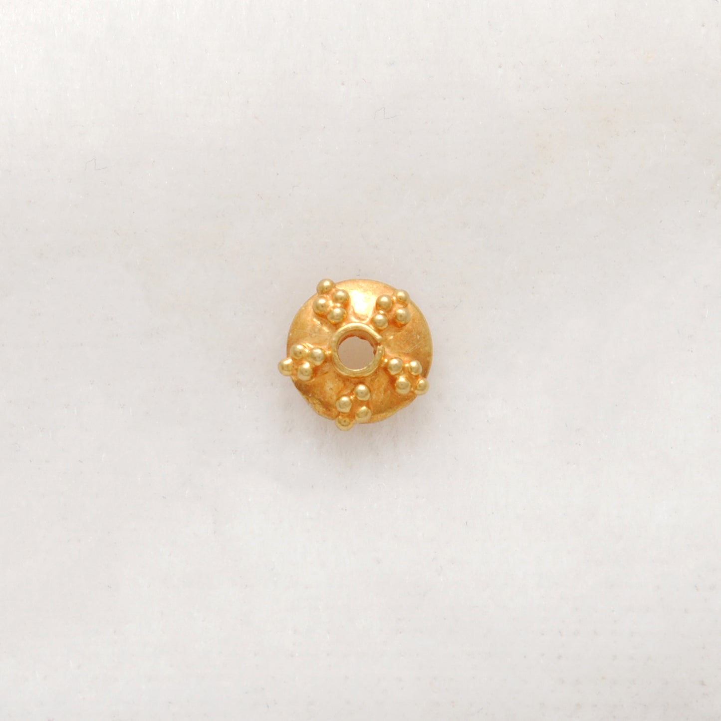 6MM 18K Gold Fancy Spacer Bead Cap Beads Finding For Jewelry