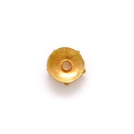 6MM 18K Gold Fancy Spacer Bead Cap Beads Finding For Jewelry - view 3