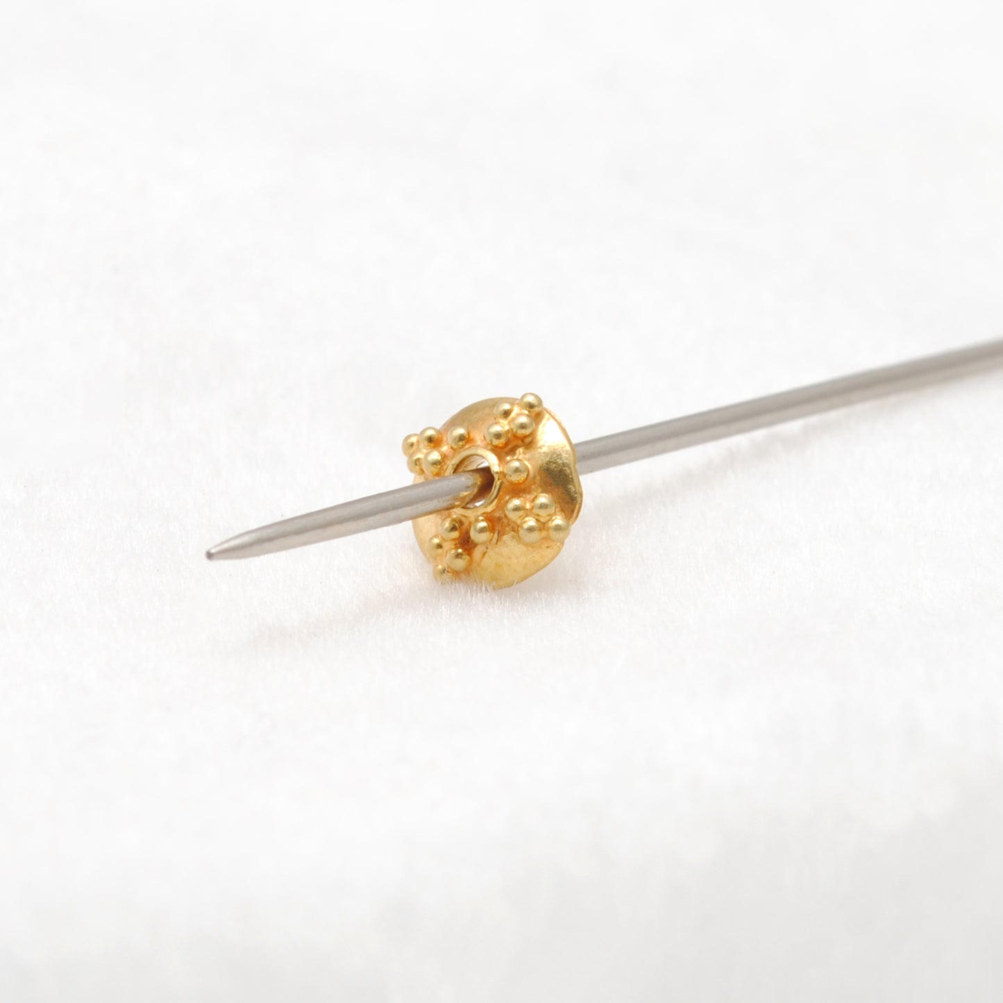 18KT Gold Bead Cap Finding For DIY Jewelry Making 6MM