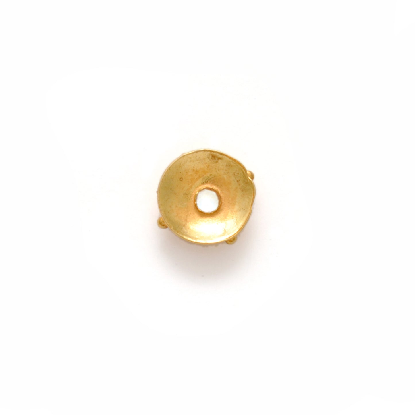 18KT Gold Bead Cap Finding For DIY Jewelry Making 6MM