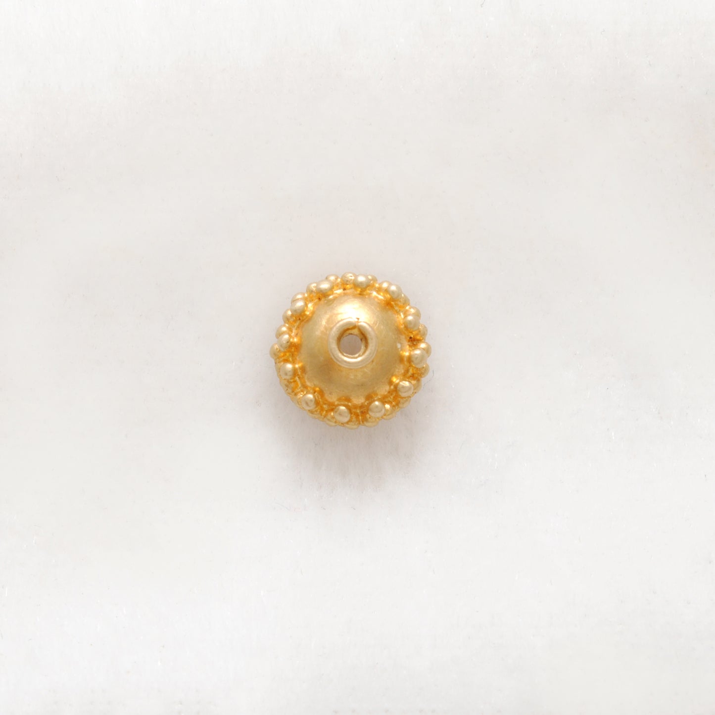 18KT Solid Gold Spacer Bead Cap for Beadss Jewelry Findings 7mm