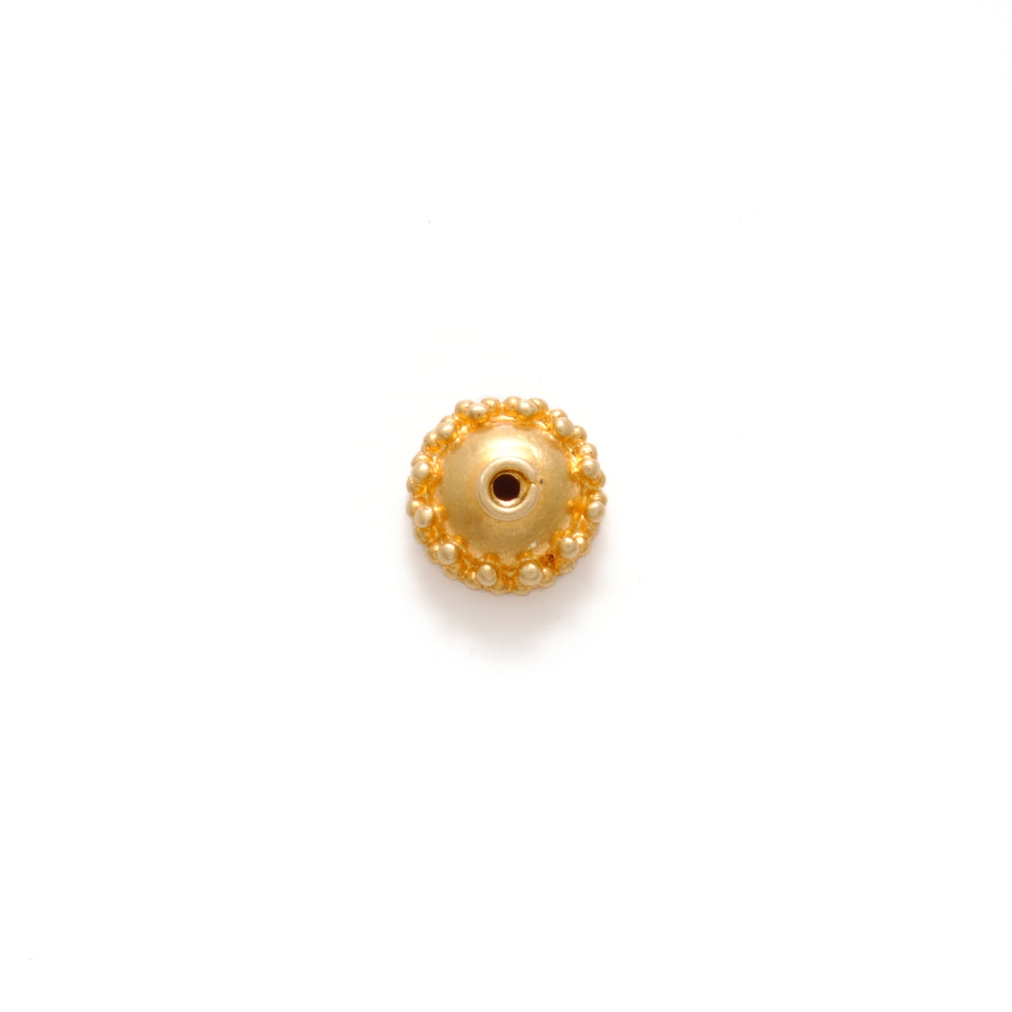 18KT Solid Gold Spacer Bead Cap for Beadss Jewelry Findings 7mm