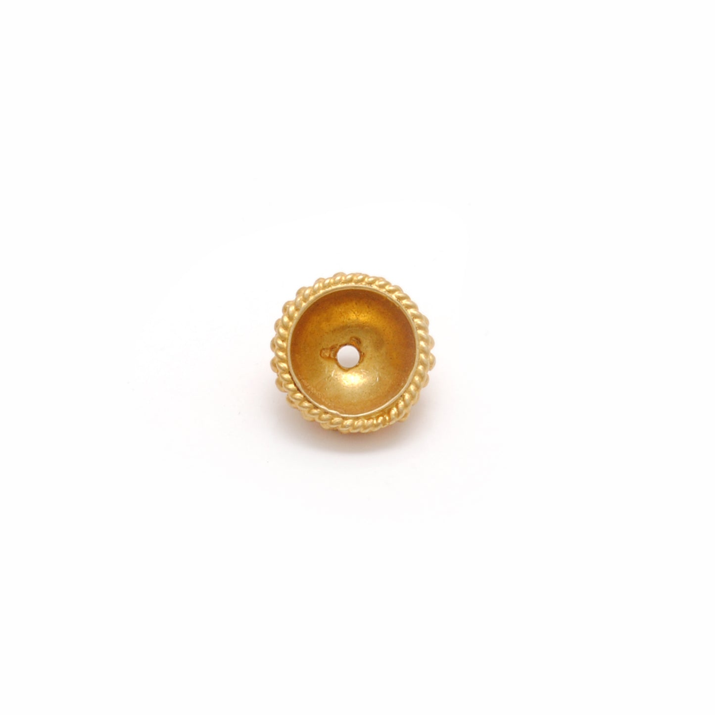 18KT Solid Gold Spacer Bead Cap for Beadss Jewelry Findings 7mm