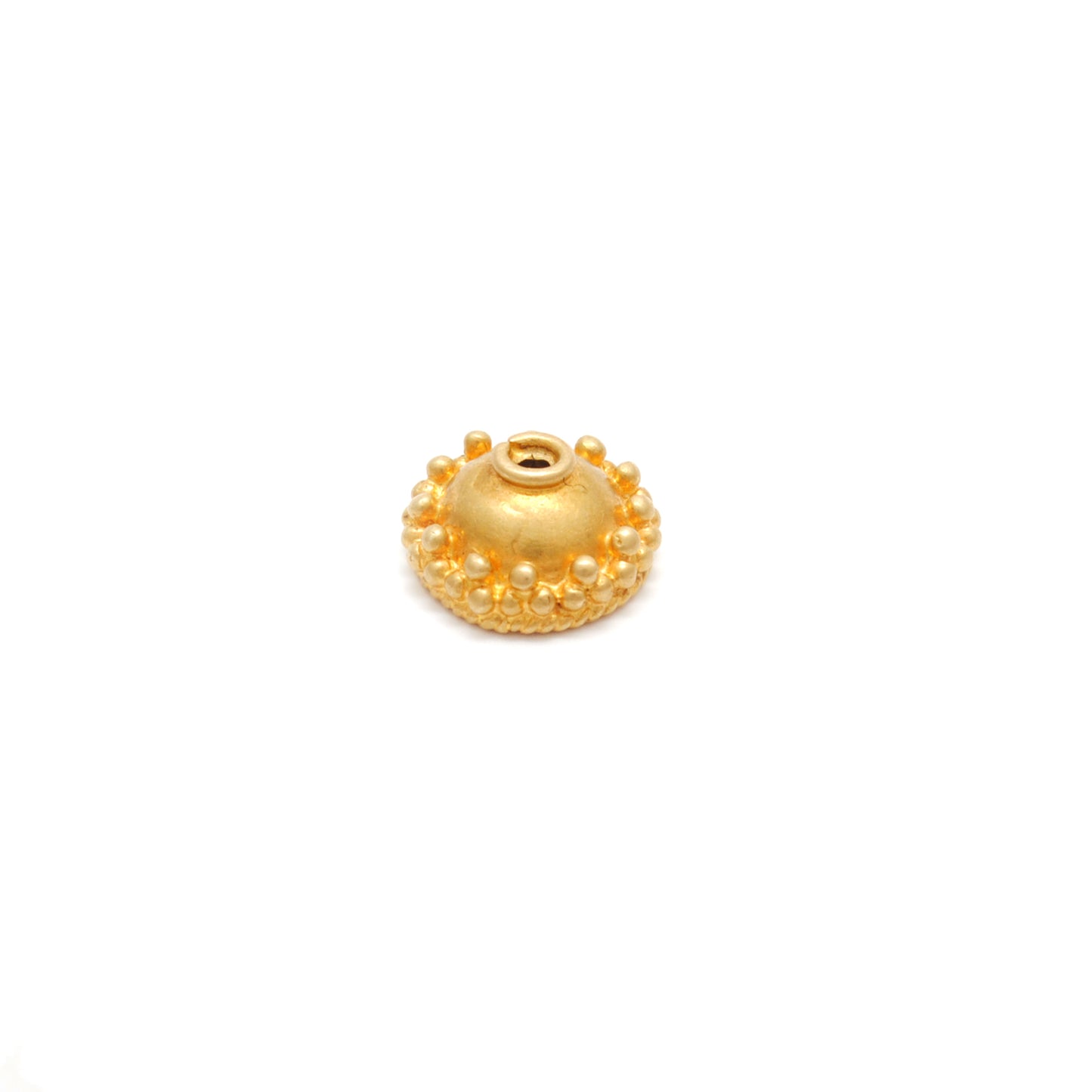 18KT Solid Gold Spacer Bead Cap for Beadss Jewelry Findings 7mm