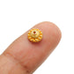 18KT Solid Gold Spacer Bead Cap for Beadss Jewelry Findings 7mm