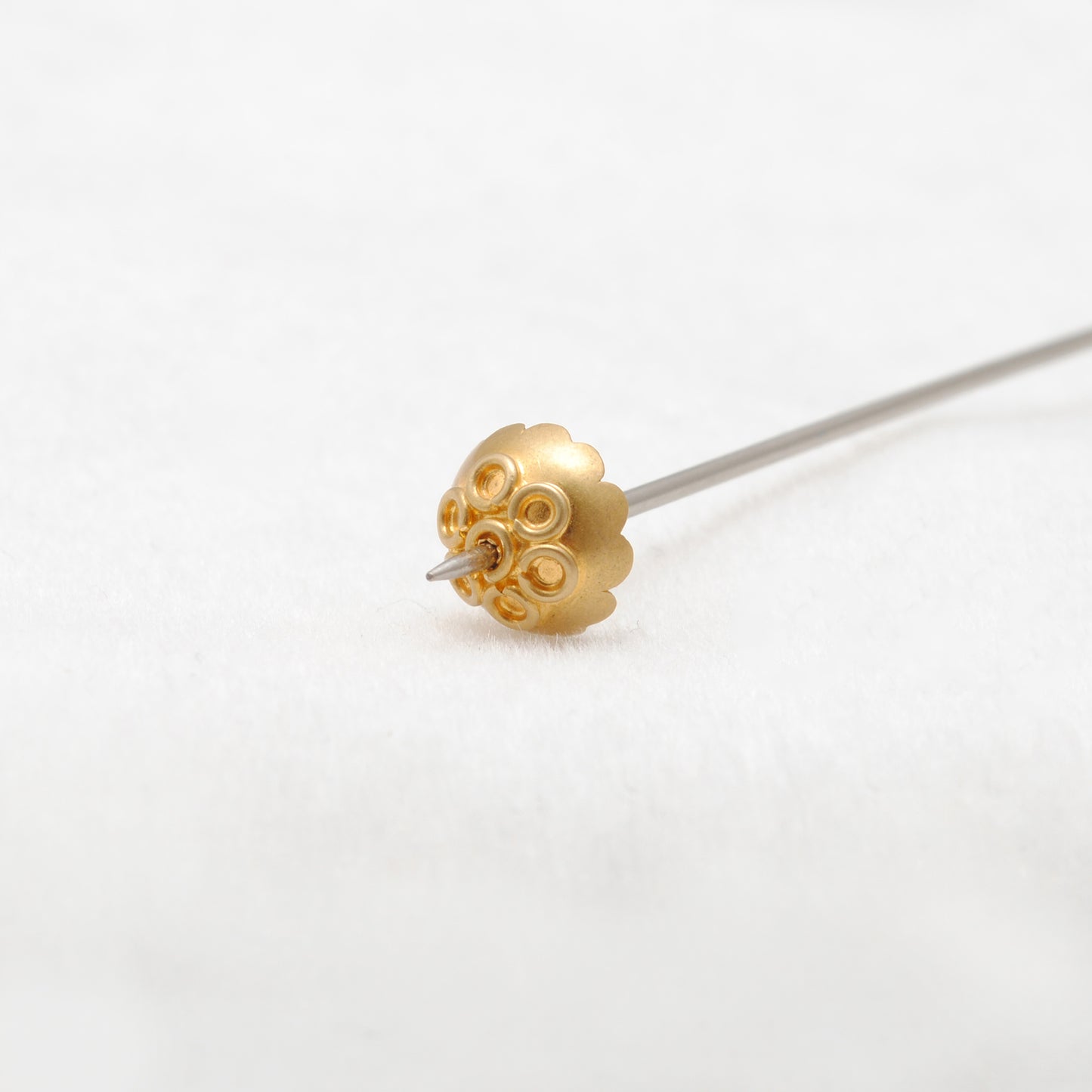 8MM 18 Karat Gold Spacer Cap for Bead Cap Finding For DIY Project