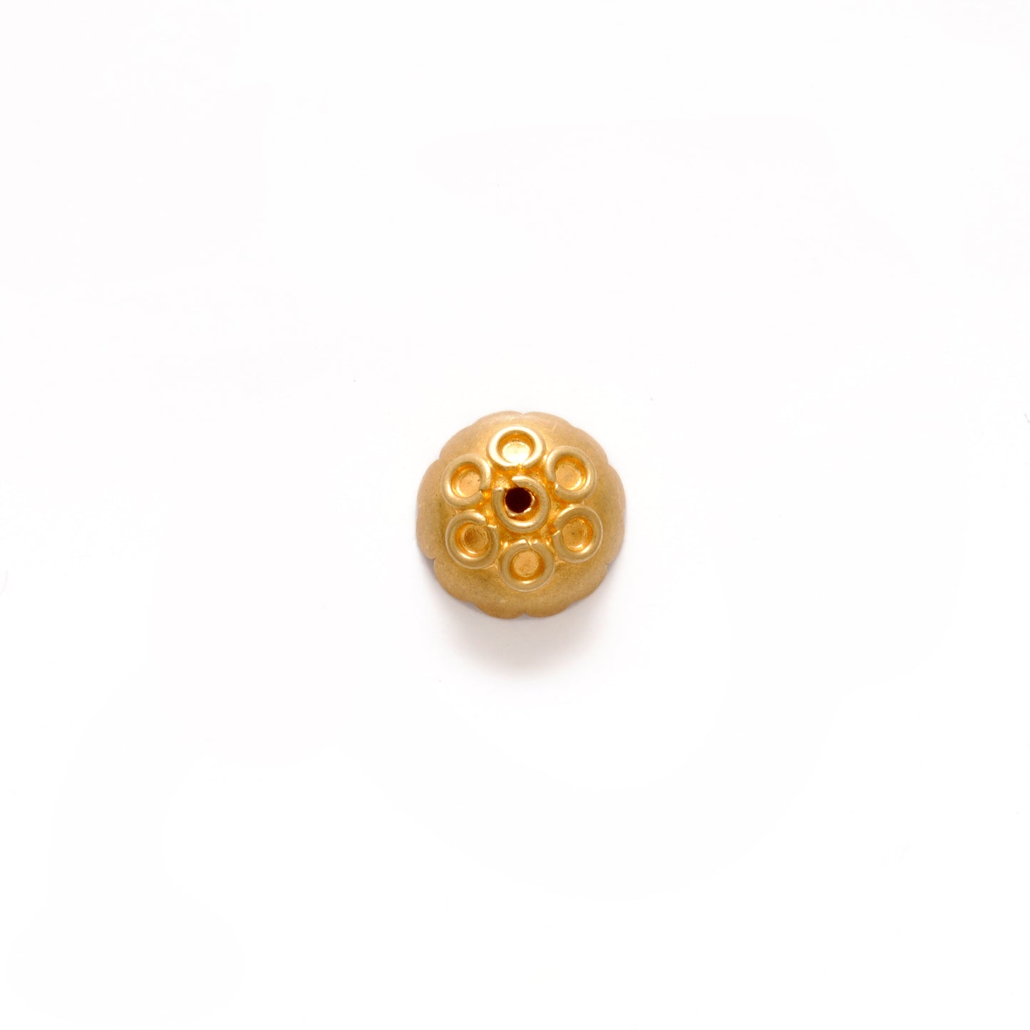 8MM 18 Karat Gold Spacer Cap for Bead Cap Finding For DIY Project