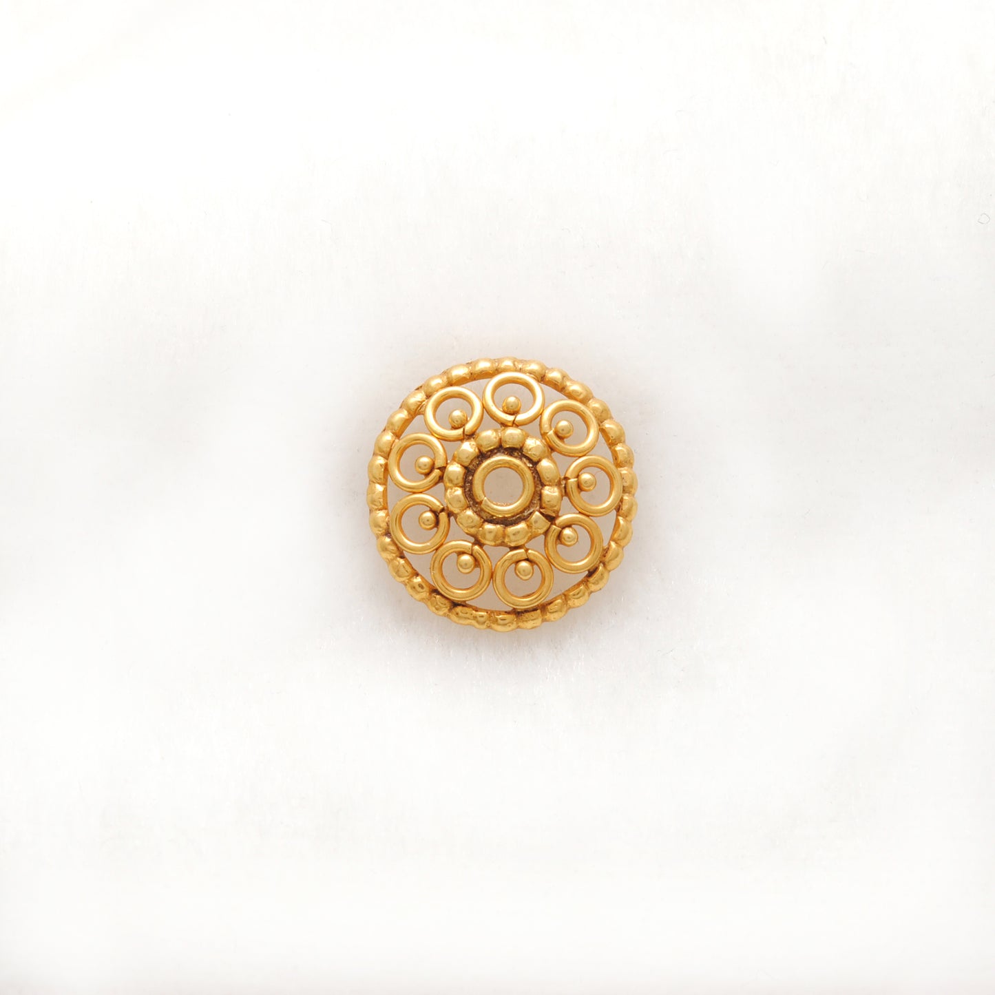 13MM 18KT Yellow Gold-Plated DIY Spacer Bead Cap