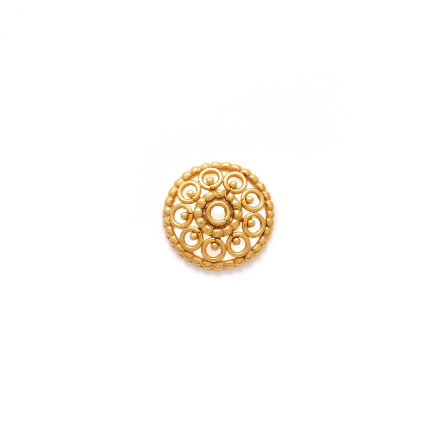 13MM 18KT Yellow Gold-Plated DIY Spacer Bead Cap