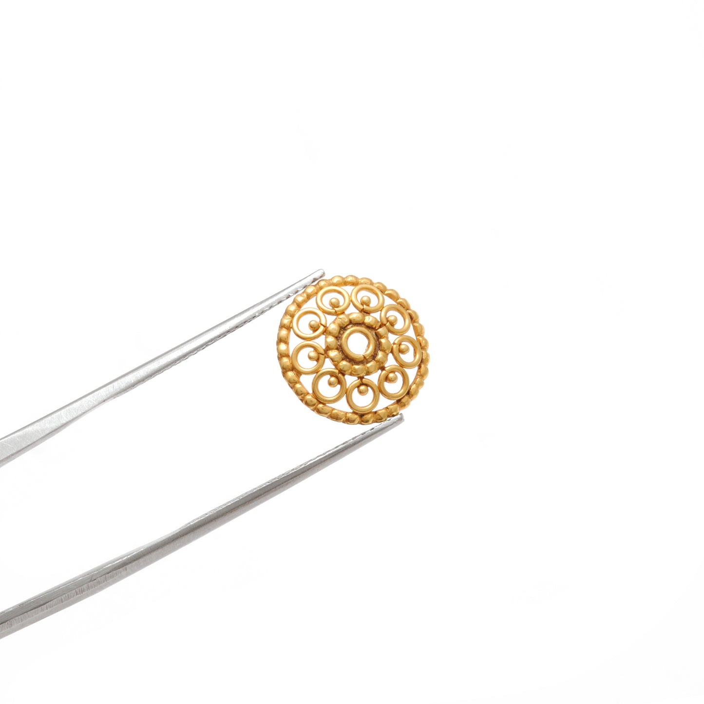 13MM 18KT Yellow Gold-Plated DIY Spacer Bead Cap