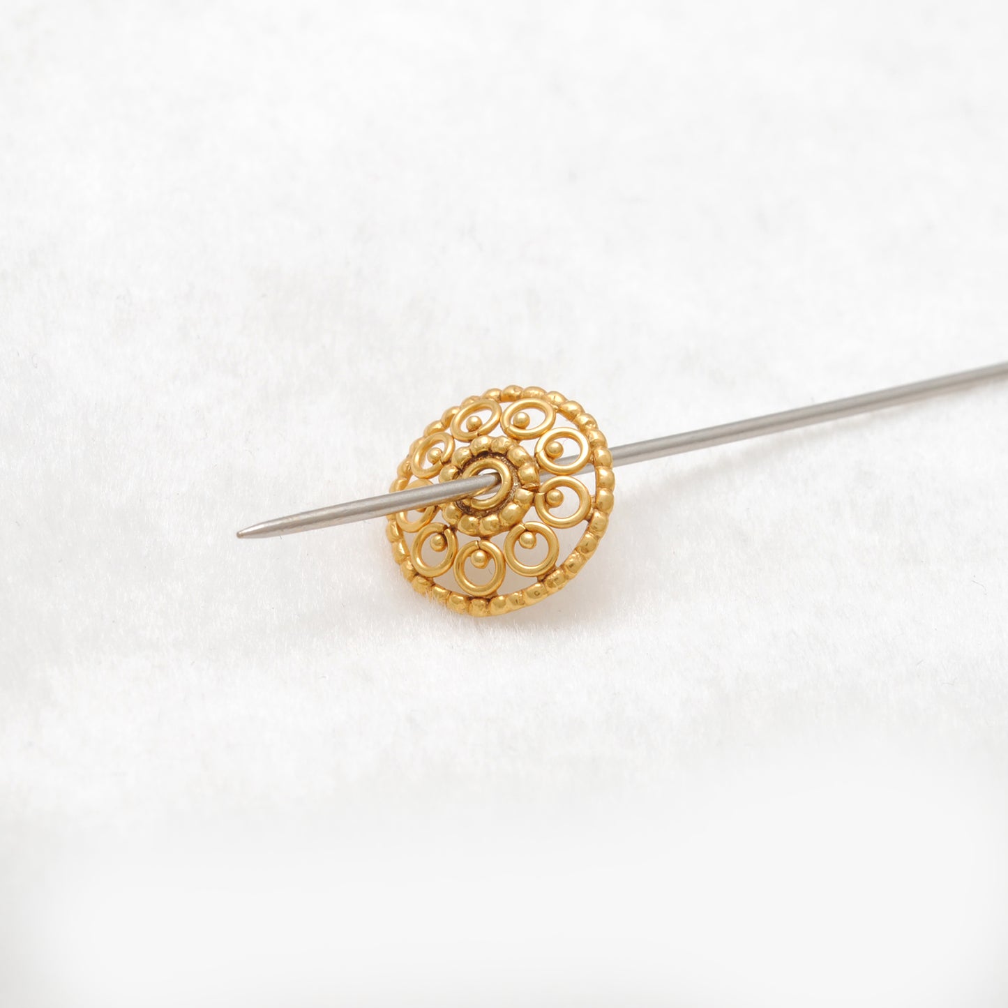 13MM 18KT Yellow Gold-Plated DIY Spacer Bead Cap
